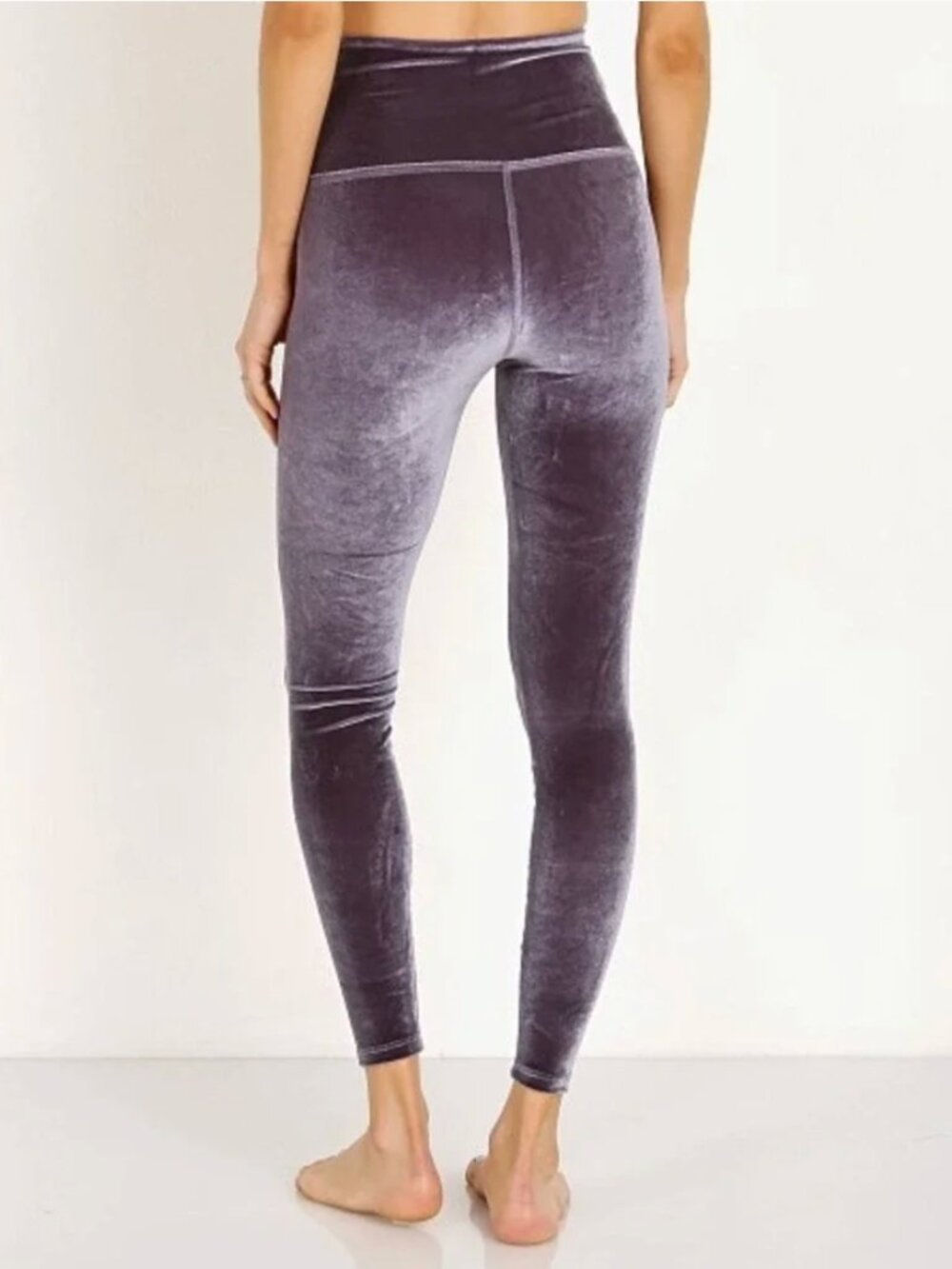 Beyond Yoga | Velvet Motion High Waisted Midi Legging Deep Amethyst | Size XS - Picture 2 of 9